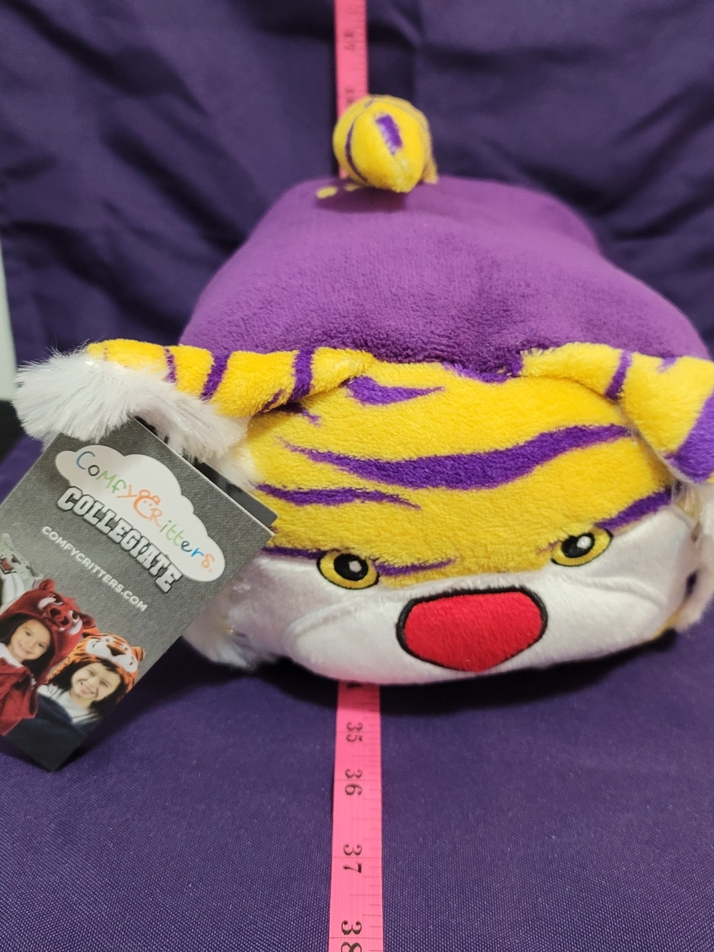 NCAA LSU Tigers Comfy Critters Childs Hooded Blanket